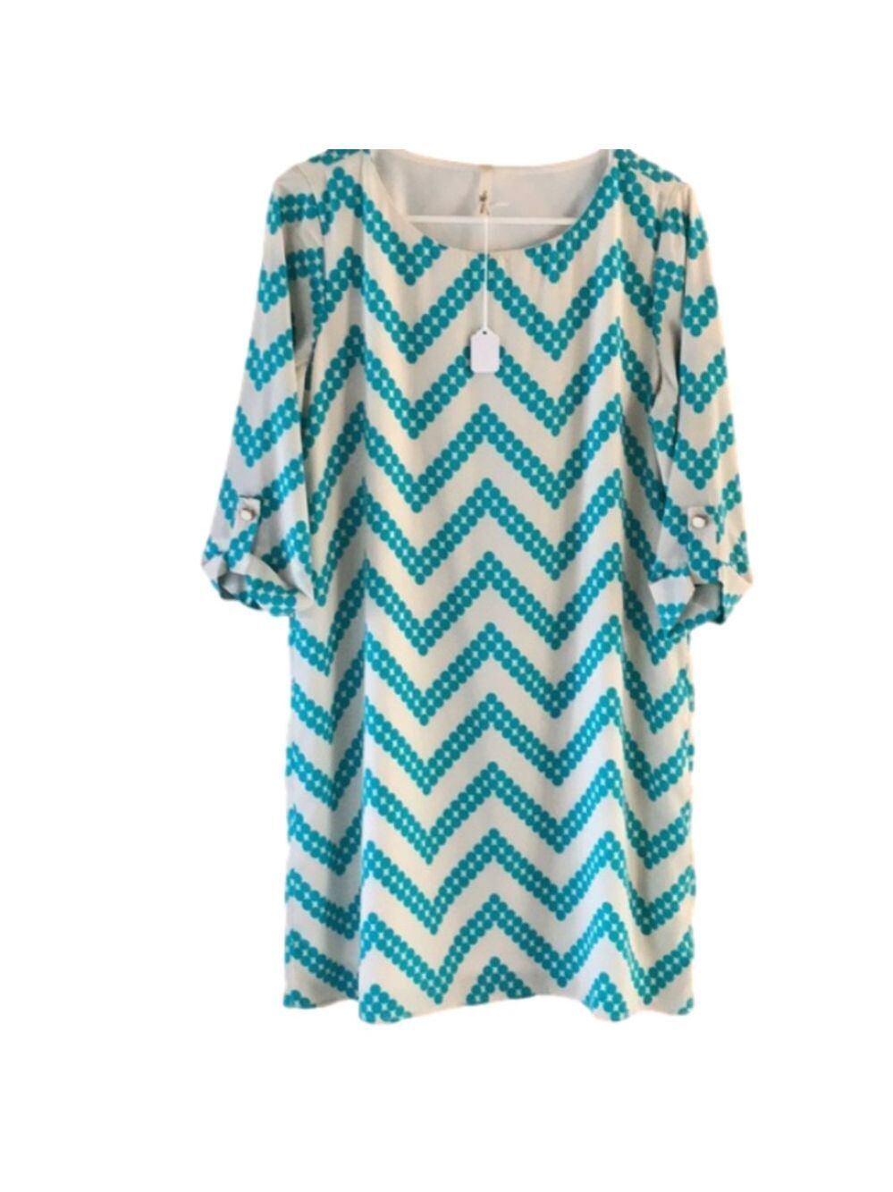 Hello Miss chevron pattern dress